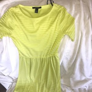 Green neon mini dress